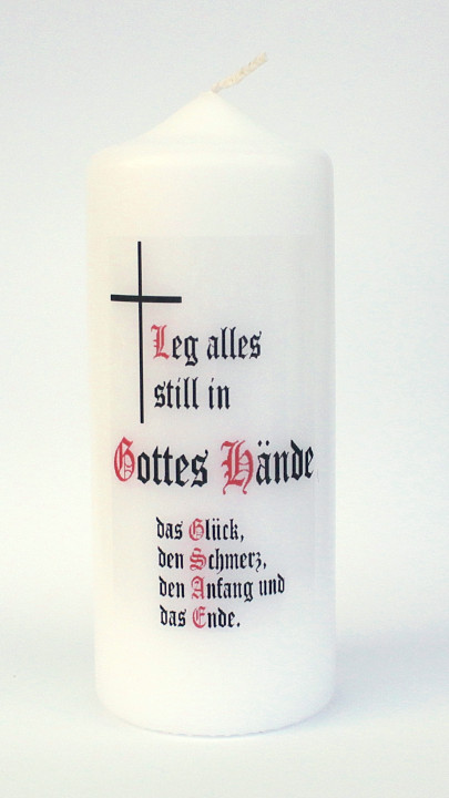 Spruchkerzen 17, 25, 54